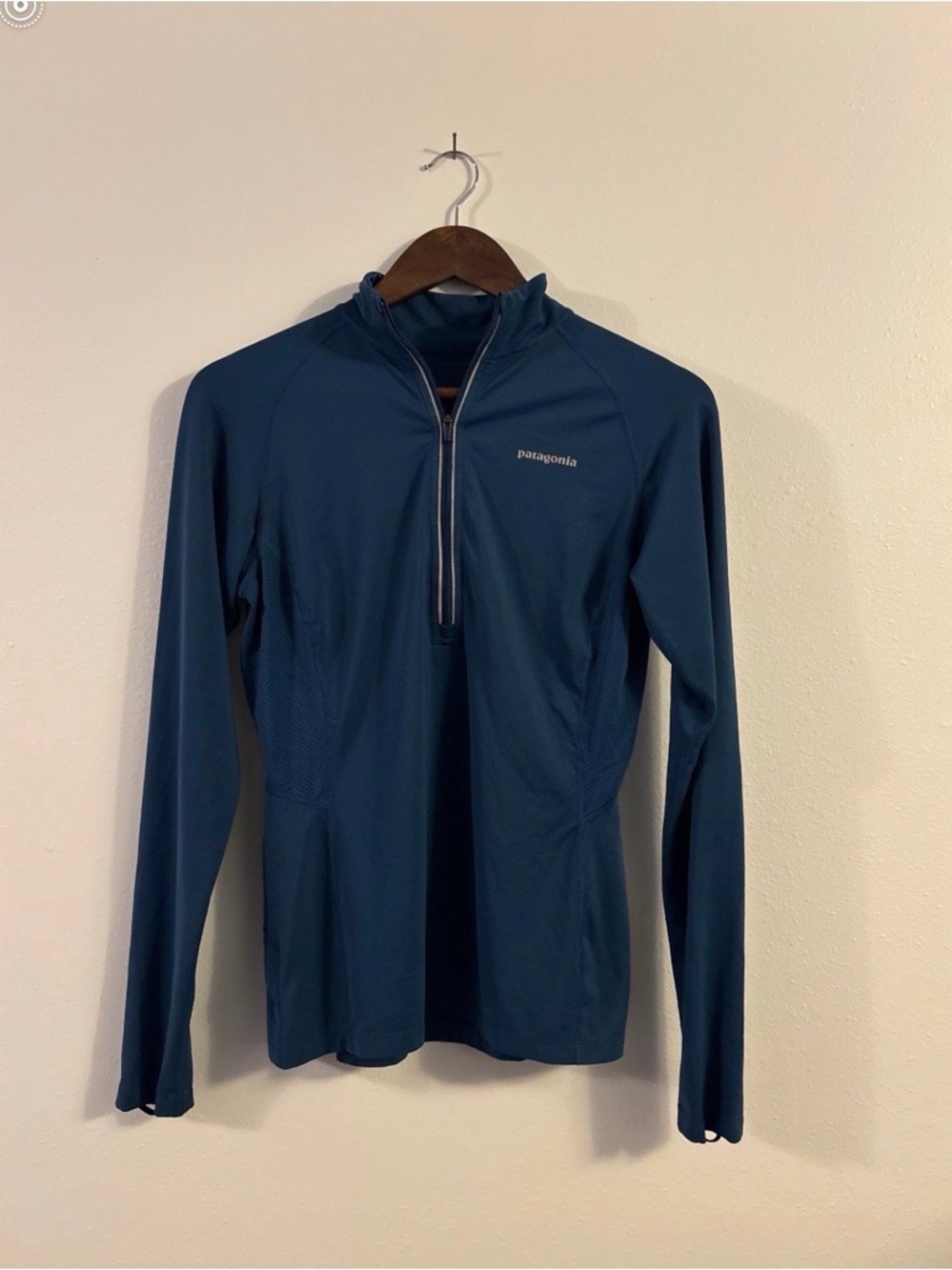 Patagonia Women's Half-Zip Performance Top - Teal Blue